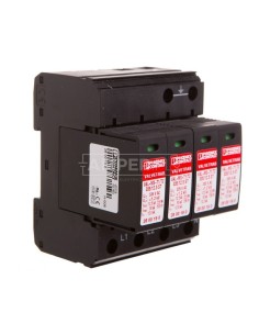 Ogranicznik przepięć  B+C Typ T1+T2 4P 12,5kA 1,2kV 335V AC VAL-MS-T1/T2 335/12.5/4+0 2800645