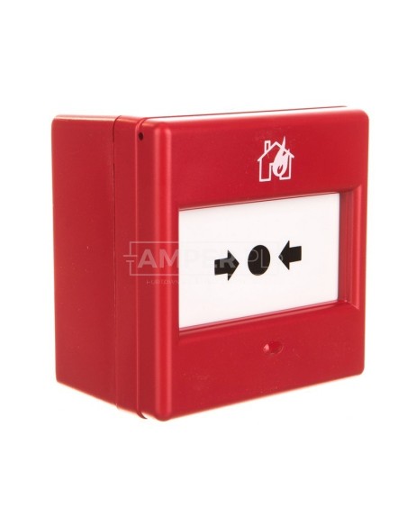 Ręczny ostrzegacz pożarowy w komplecie z szybką 1P IP24D CXM/CO/GP/R/BB 4930010FUL-0048XC