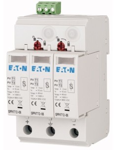Ogranicznik przepięć B+C Typ 1+2 2P+N 15kA 3,7kV 1000V DC z sygnalizacją SPPVT12-10-2+PE-AX 177255