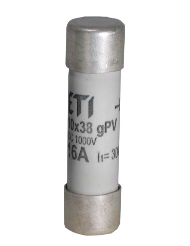 Wkładka bezpiecznikowa cylindryczna PV 10x38mm 16A gPV 1000V DC CH10 002625107