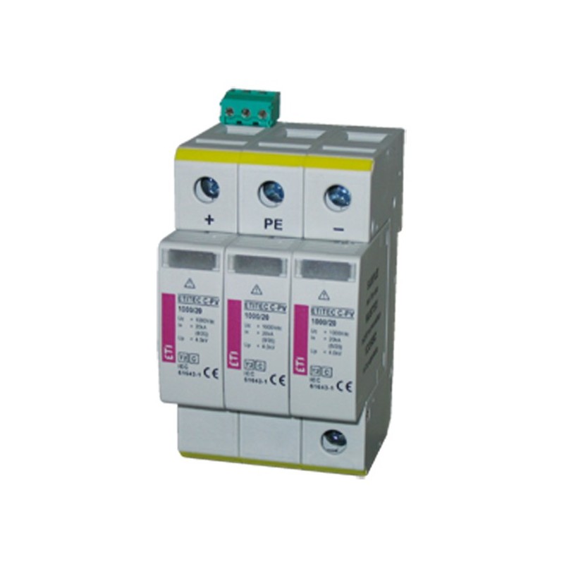 Moduł wymienny do ogranicznika przepięć C Typ 2 PV 1500V DC 20kA ETITEC S C-PV 1500/20 Y 002445326