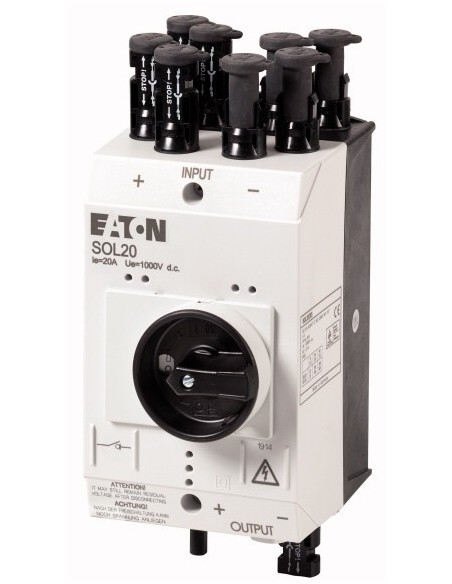 Wyłącznik do instalacji fotowoltaicznych 2P 20A DC w obudowie 4x WE MC4 1xWY MC4 SOL20/4MC4 120916