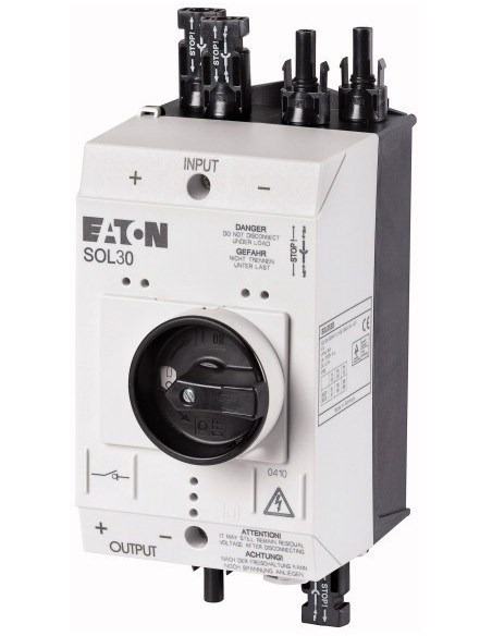 Wyłącznik do instalacji fotowoltaicznych 2P 30A DC w obudowie 2x WE MC4 1xWY MC4 SOL30/2MC4 120922