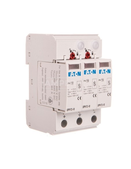 Ogranicznik przepięć C Typ 2 1000V DC z sygnalizacja SPPVT2-10-2+PE-AX 176089