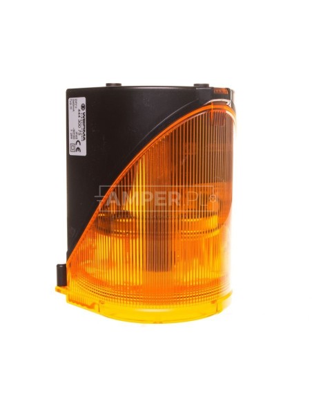 Syrena wielotonowa z sygnalizacją błyskową LED-podwójną żółtą 24V AC/DC 444.300.75