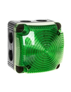Sygnalizator ostrzegawczy zielony 24V DC LED stały IP66 853.200.55