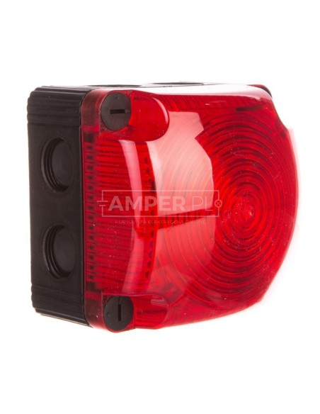 Sygnalizator ostrzegawczy czerwony 24V DC LED stały IP66 853.100.55