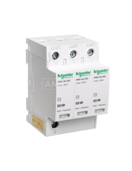 Ogranicznik przepięć C Typ 2 3P 40kA 1,4kV 350V iPRD-40-40kA-350V-3P A9L40300