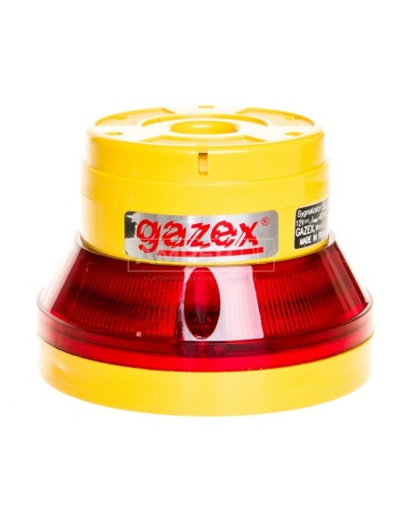 Sygnalizator optyczno-akustyczny 12V DC pulsacyjny LED czerwony 105/70dB IP54 SL-32