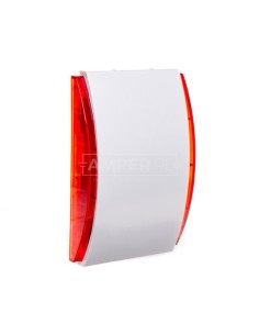 Sygnalizator akustyczny wewnętrzny biało/ czerwony Grade 2 SPW-210 R