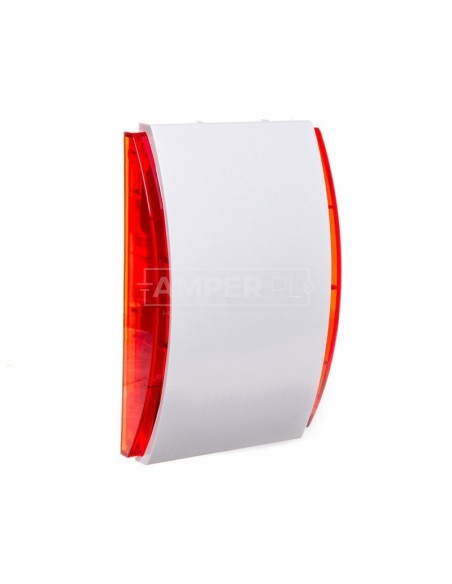 Sygnalizator akustyczny wewnętrzny biało/ czerwony Grade 2 SPW-210 R