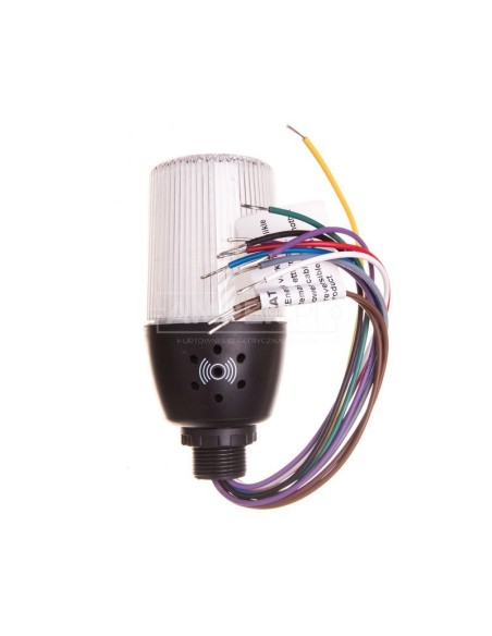 Wielofunkcyjna kolumna sygnalizacyjna LED z buzzerem 55mm 230V AC IP65 T0-IF05M220ZM05