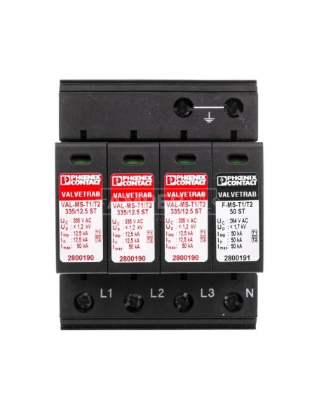Ogranicznik przepięć  typu 1 3P+N VAL-MS-T1/T2 335/12.5/3+1 2800184