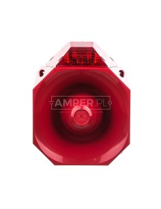 Sygnalizator optyczno-akustyczny Asserta 24V DC AS/SB/24/120/R/RL 7021121FUL-0004X