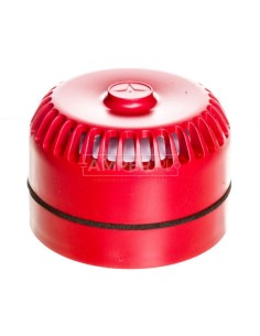 Sygnalizator akustyczny pożarowy z niską podstawą, konwencjonalny, Satel SPP-100