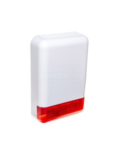 Sygnalizator optyczno-akustyczny, zewnętrzny, z czerwonym światłem LED, osłona metalowa SPL-2010 R