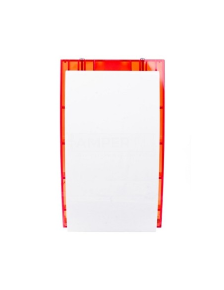 Sygnalizator optyczno-akustyczny, zewnętrzny, z czerwonym światłem LED, metalowa osłona SP-4001 R