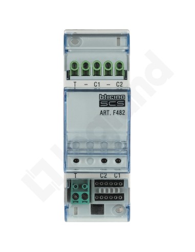 MyHome Interfejs modułowy 2-styków BUS 2DIN 12V F482V12