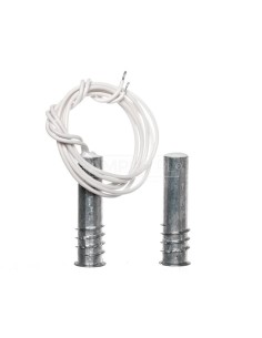 Czujka kontaktronowa systemu alarmowego wpuszczana magnetyczna z rezystorem 1,1 kOhm metalowa K-3 2E