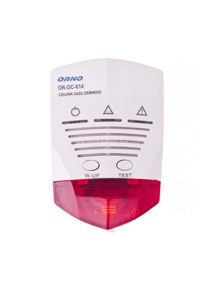 Czujnik gazu ziemnego 230V AC biały OR-DC-614