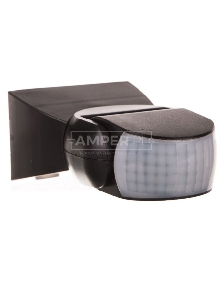 Czujnik ruchu 180 stopni IP65 1200W czarny OR-CR-236/B