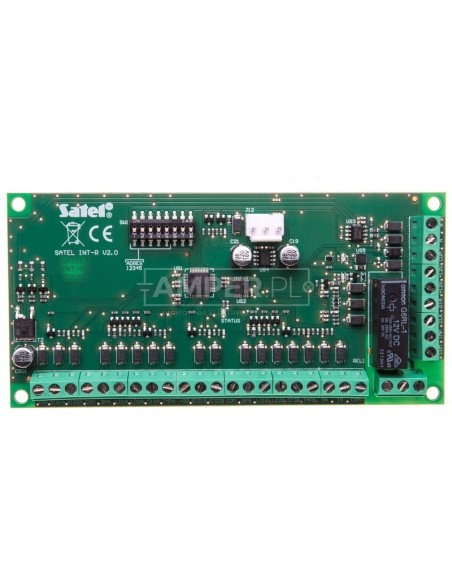Moduł rozbudowy czytników kart/pastylek centrali systemu alarmowego serii INTEGRA, Satel INTR