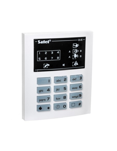 Klawiatura obsługi systemu alarmowego, LED, do systemu CA-6 Satel CA-6 KLED-S