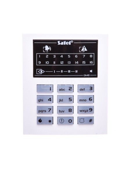 Klawiatura obsługi systemu alarmowgo, LED, do systemu CA-10 Satel CA-10 KLED-S
