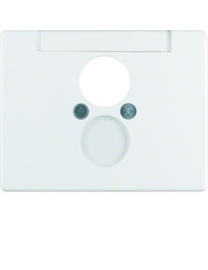 Arsys Płytka czołowa do gniazda głośnikowego, biały 11850069 Berker Hager