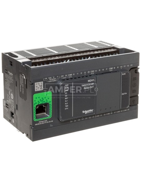 Sterownik programowalny 24 I/O przekaźnikowych Enthernet Modicon M241-24I/O TM241CE24T