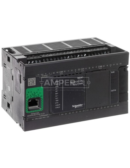 Sterownik programowalny 24I/O PNP tranzystorowe Ethernet/CANopen Modicon M241-24I/O TM241CEC24U