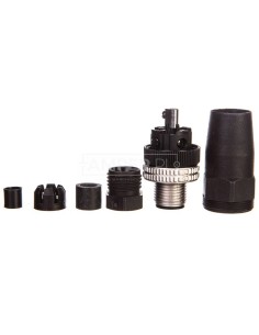 Złącze męskie M12 proste 5-pinowe dławica Pg7 metal XZCC12MDM50B