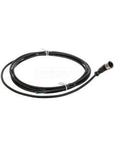 Złącze żeńskie M12 kątowe 3-pinowe kabel 2m PUR z LED XZCP1264L2