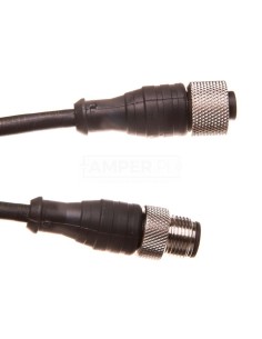 Kabel połączeniowy M12 5-pinów męski/żeński prosty 1m PUR XZCR1511064D1