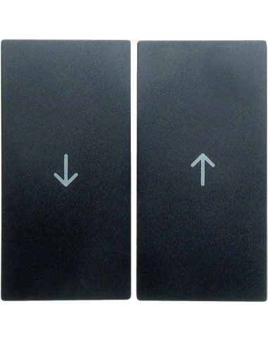 B.x Klawisze z nadrukiem symbolu "strzałka" do łącznika żaluzjowego, antracyt mat 16251606 Berker Hager