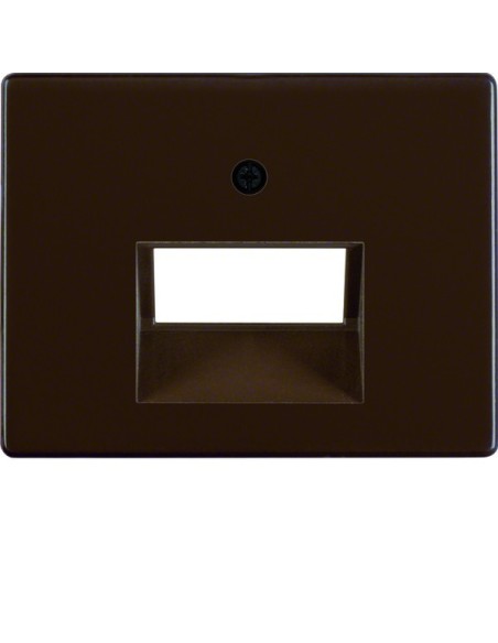 Arsys Płytka czołowa do gniazda przyłączeniowego UAE 2-krotnego, brązowy 14090001 Berker Hager
