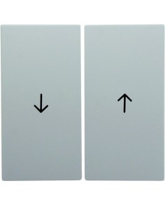 S.1/B.3/B.7 Klawisze z nadrukiem symbolu "strzałka" do łącznika żaluzjowego, biały 16251909 Berker Hager