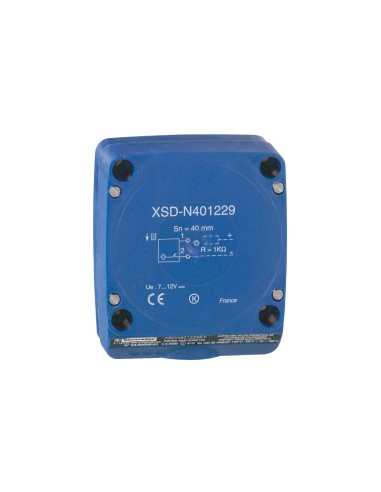Czujnik indukcyjny XSD 80x80x40, plastik, Sn40mm, 7...12 V DC, zaciski XSDN401229EX