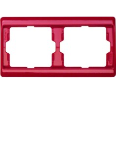Arsys Ramka 2-krotna pozioma, czerwony  13630062 Berker Hager