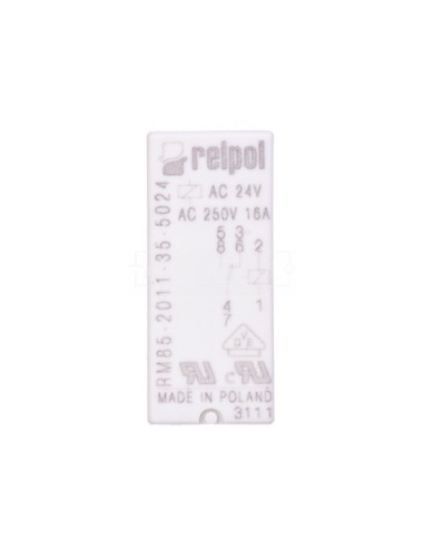 Przekaźnik miniaturowy 1P 16A 24V AC  PCB AgNi RM85-2011-35-5024 604651