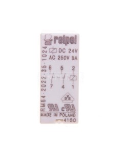 Przekaźnik miniaturowy 2Z 24V DC  PCB AgNi RM84-2022-35-1024 600468