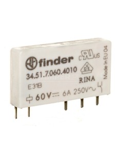 Przekaźnik 1P 6A 60V DC styk AgSnO2 34.51.7.060.4010