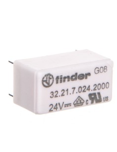 Przekaźnik miniaturowy 1P 6A 24V DC, styk AgCdO, zacisk PCB, wykonanie szczelne RTIII 32.21.7.024.2000