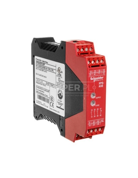 Przekaźnik bezpieczeństwa stop awaryjny 1R 24V DC Preventa XPSAXE5120P