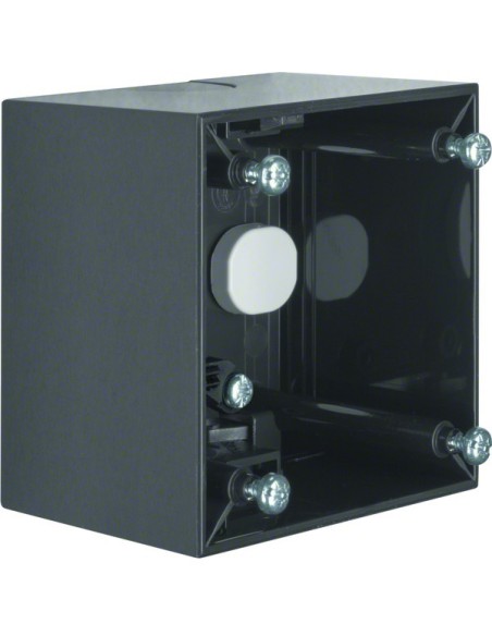 Integro Flow Puszka natynkowa 1-krotna wysoka, antracyt, połysk 911512515 Berker Hager