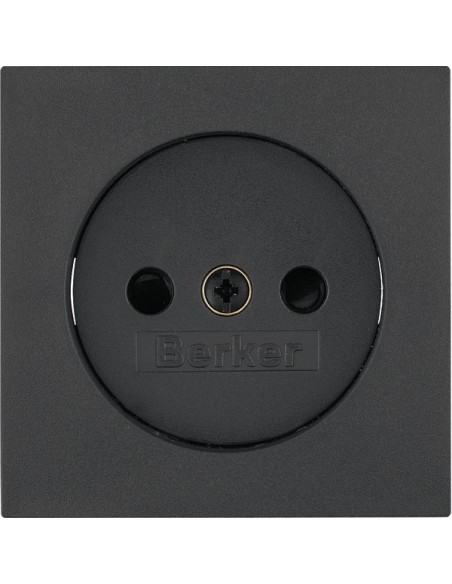 B.3/B.7 Płytka czołowa do gniazda bez uziemienia, antracyt 3967331606 Berker Hager