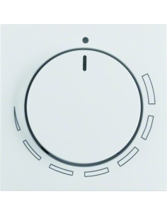 S.1/B.3/B.7 Płytka czołowa z pokrętłem regulacyjnym do regulatora obrotów, biały 11371929 Berker Hager