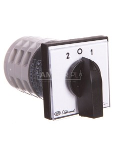 Łącznik krzywkowy 2-0-1 3P 12A IP65 Łuk E12-72 z płytką 921272