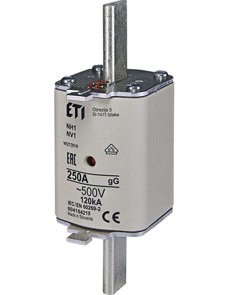 Wkładka bezpiecznikowa KOMBI NH1 250A gG/gL 500V WT-1 004184219 /3szt./