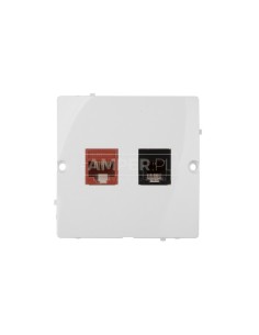 Simon Basic Gniazdo teleinformatyczne RJ45 kat.5e + RJ11 białe BMF5T.02/11